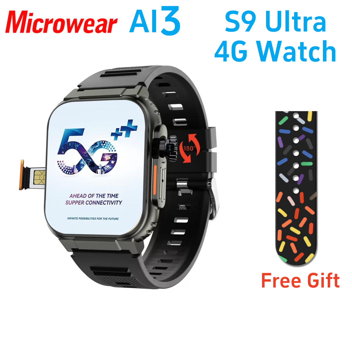 Smartwatch Face - Microwear Ultra Ai3 Smart Watch S9