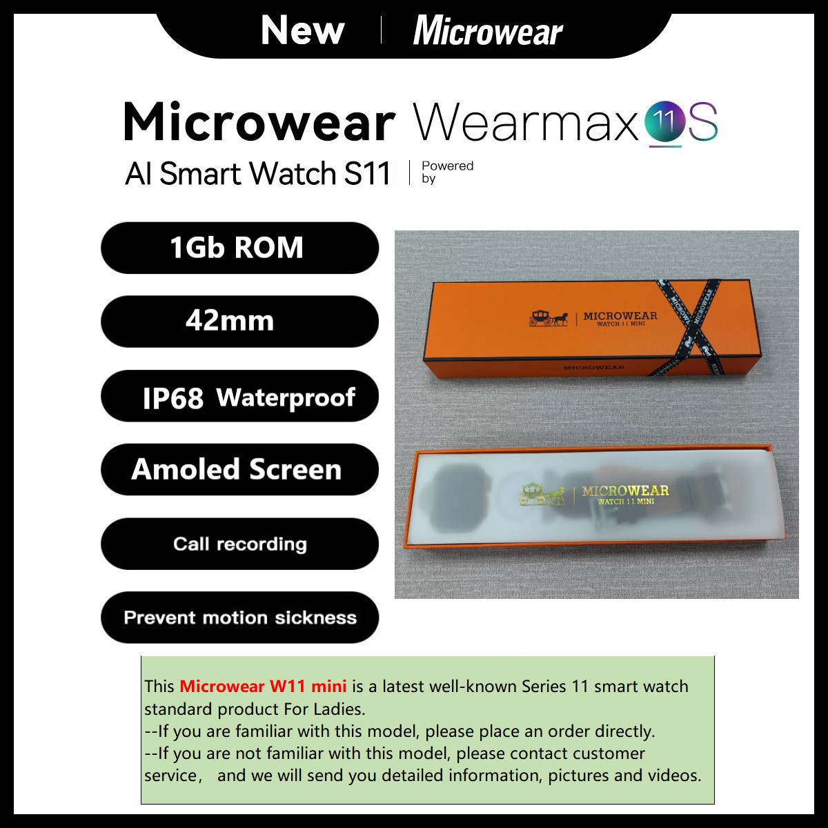 Smartwatch M Active - Microwear W11mini Watch11 Mini Women's Smart