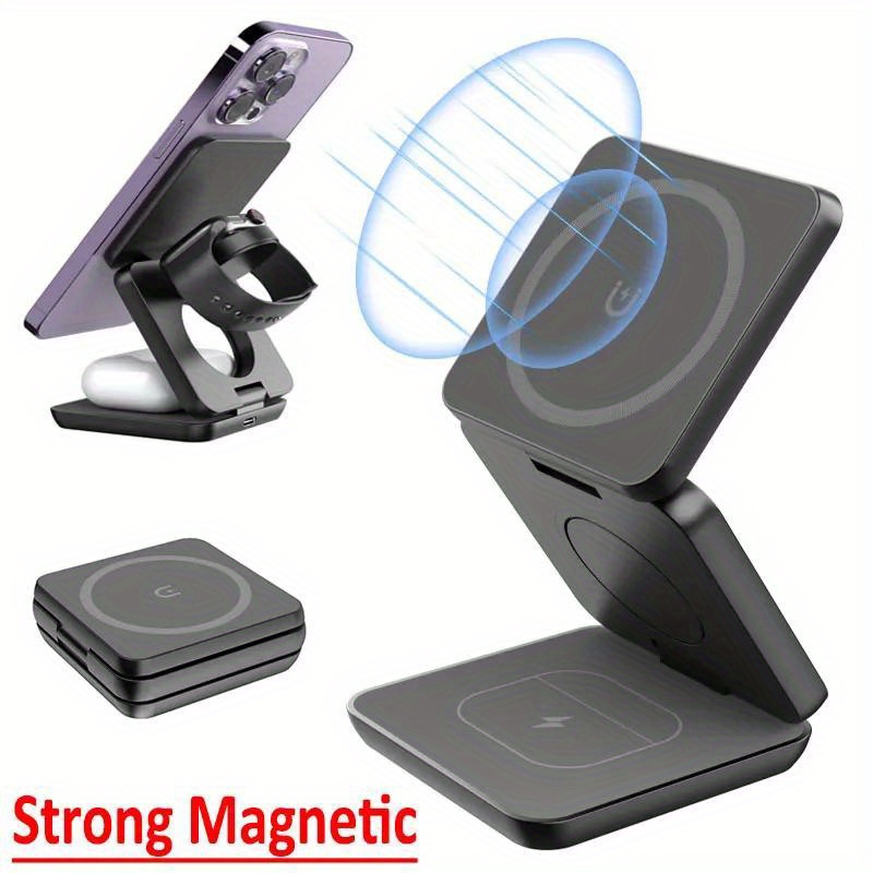 Foldable 3 in 1 Fast Wireless  - Wireless Charger Watch recension och pris