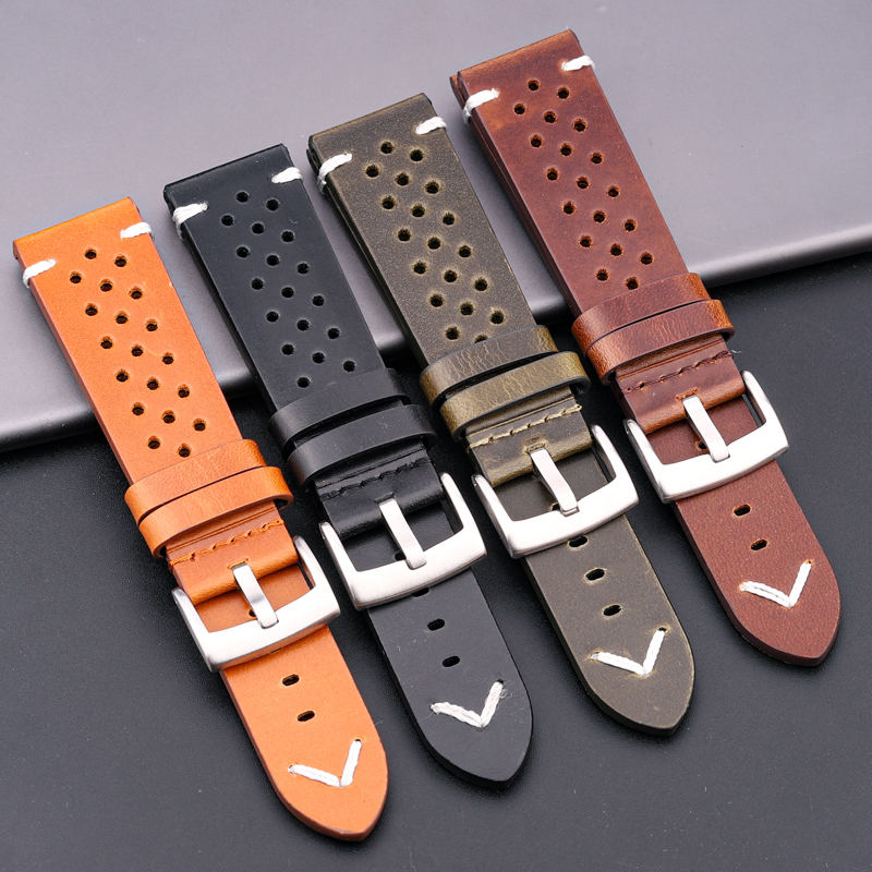 Breathable Genuine Leather Qui - Nylon Nato Strap recension och pris