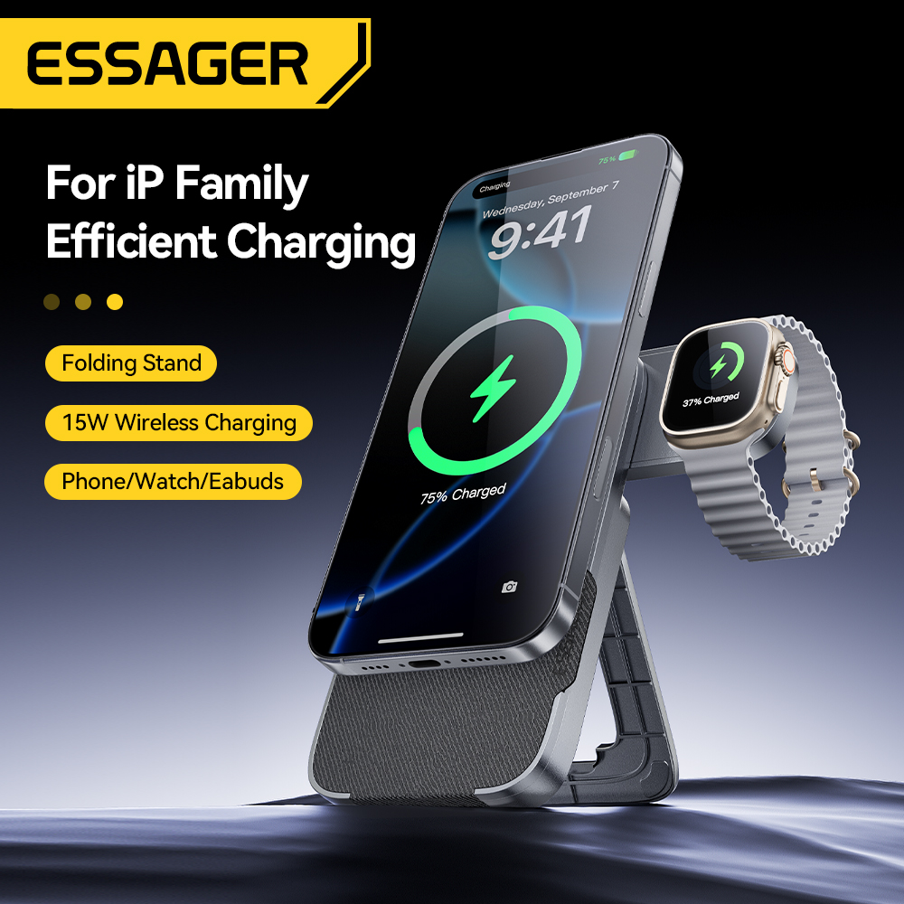 Essager 3-in-1 Portable Foldin - Wireless Charger Watch recension och pris