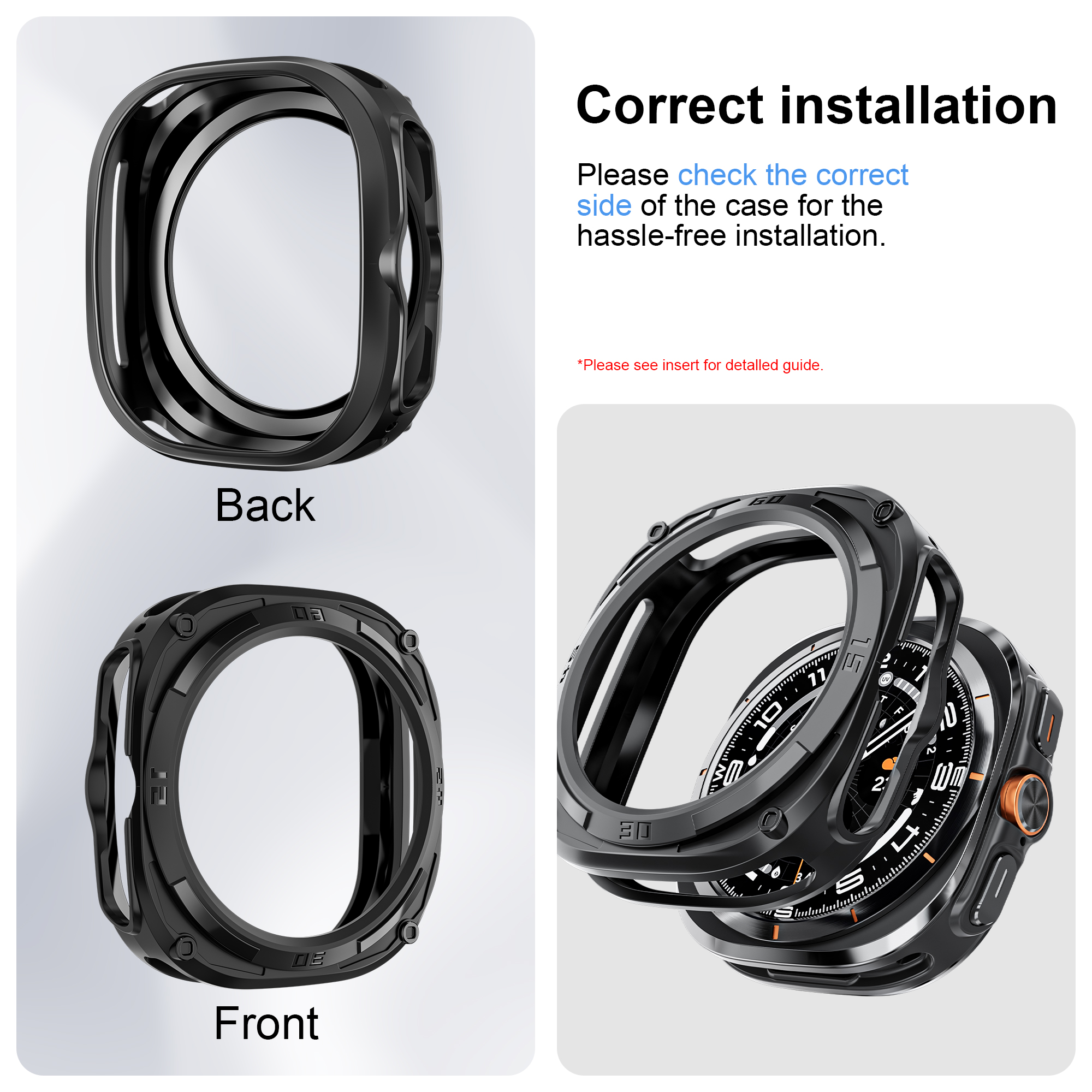 Case for Samsung Galaxy Watch  - Samsung Smartwatch Ultra Accessories recension och pris