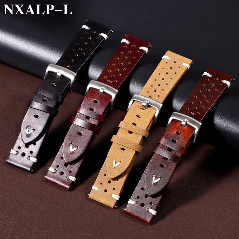 Retro Oil Wax Discoloration Le - Nylon Nato Strap recension och pris