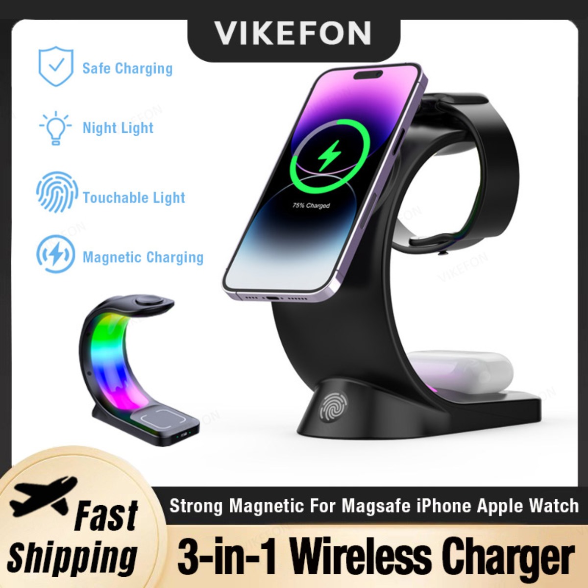 Magnetic Wireless Charger Touc - Smartwatch Touch recension och pris