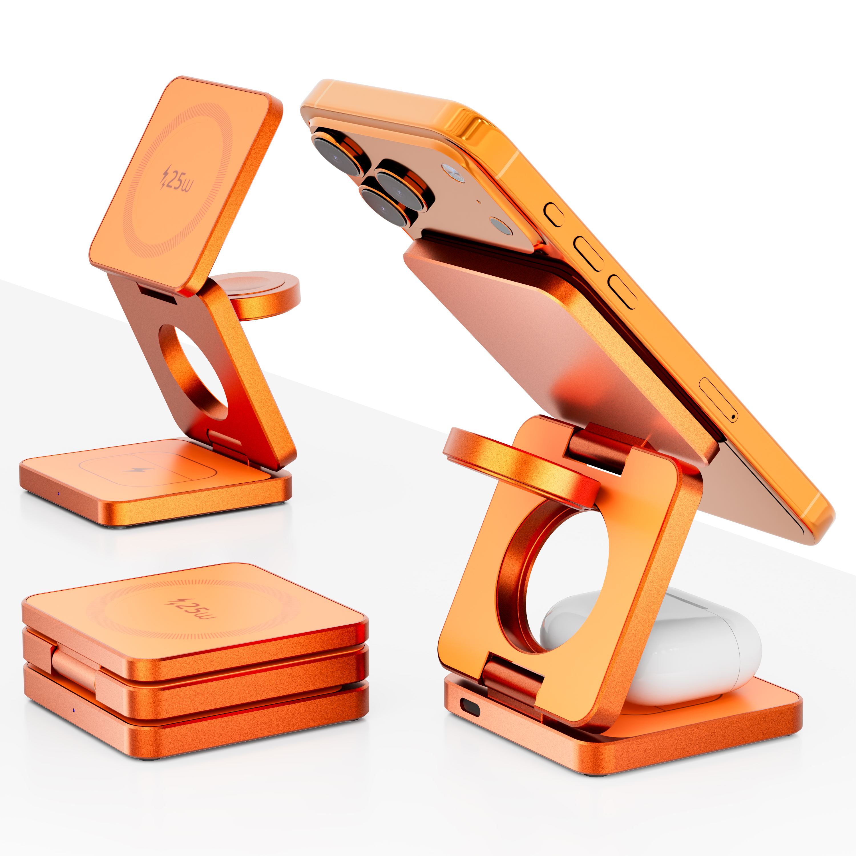 3 in 1 Qi2.2 25W Folding Wirel - Wireless Charger Watch recension och pris