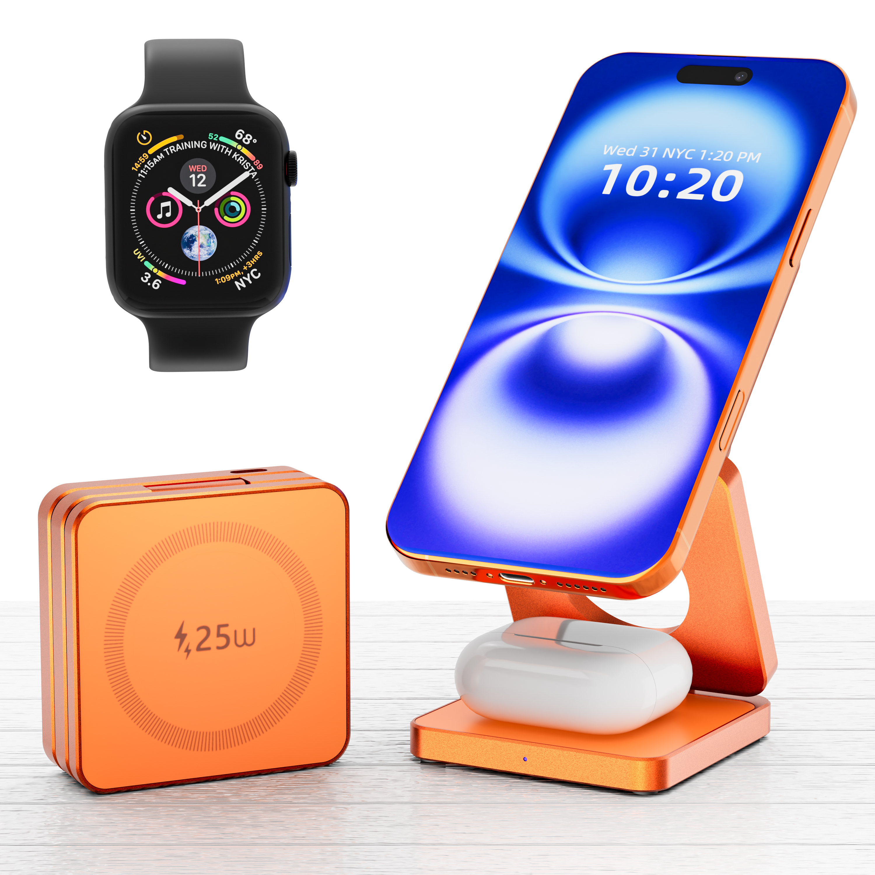 3 in 1 Qi2.2 25W Folding Wirel - Wireless Charger Watch recension och pris