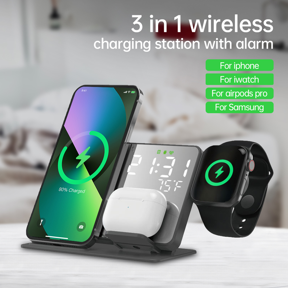 3 in 1 Wireless Charger For iP - Wireless Charger Watch recension och pris