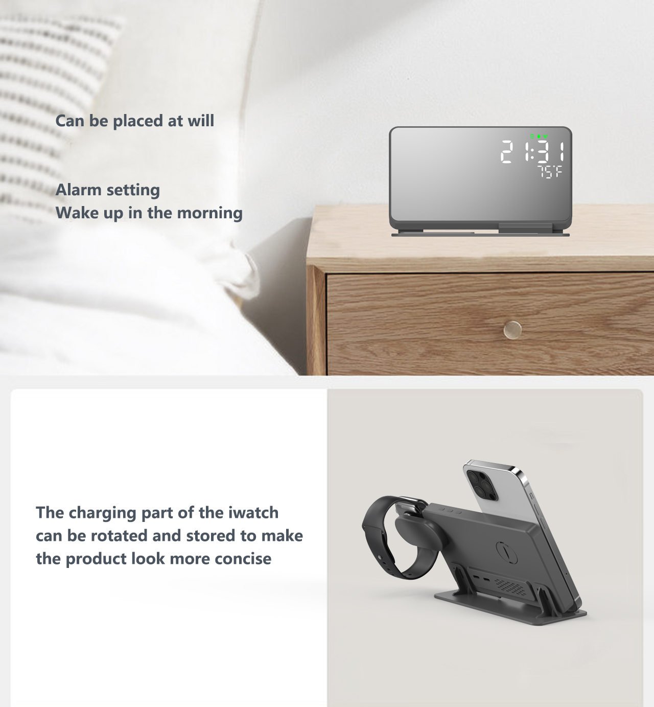 3 in 1 Wireless Charger For iP - Wireless Charger Watch recension och pris