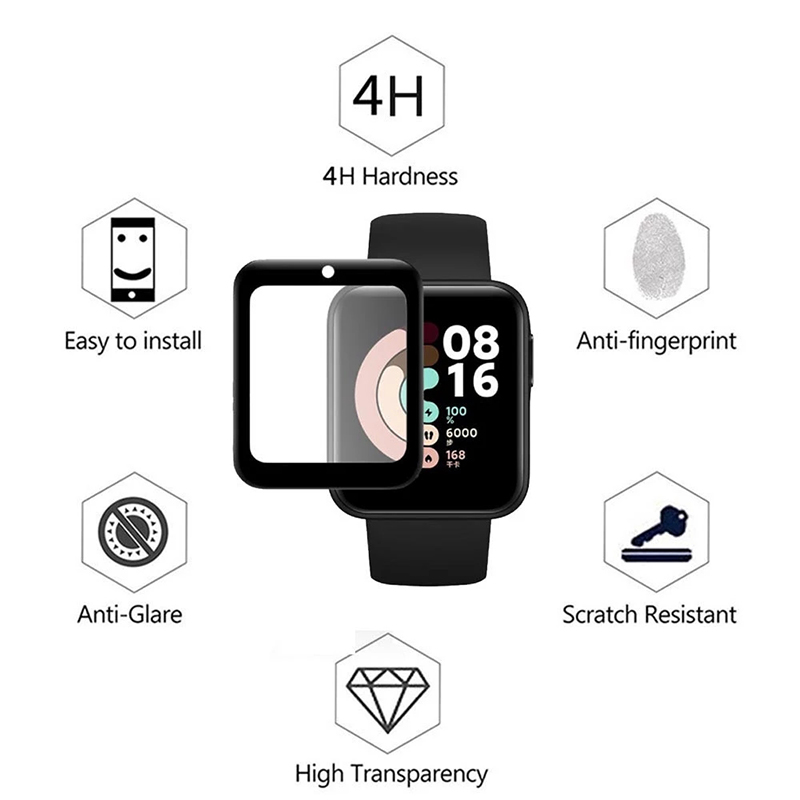 2 Pcs Tempered Glass for Redmi - Smartwatch Icon recension och pris