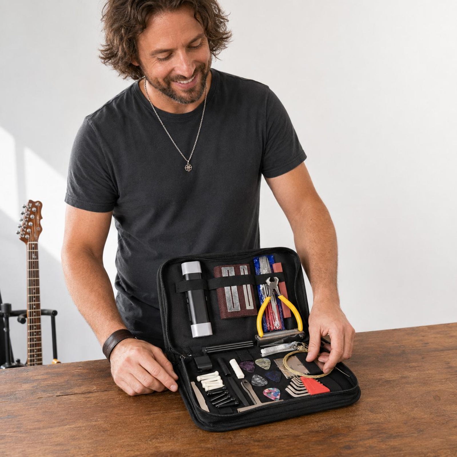 Guitar Repair Toolkit Elastic  - Tool Kit Strap Change recension och pris