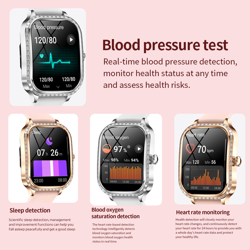 2026 New Fashion Women Diamond - Smartwatch Face recension och pris