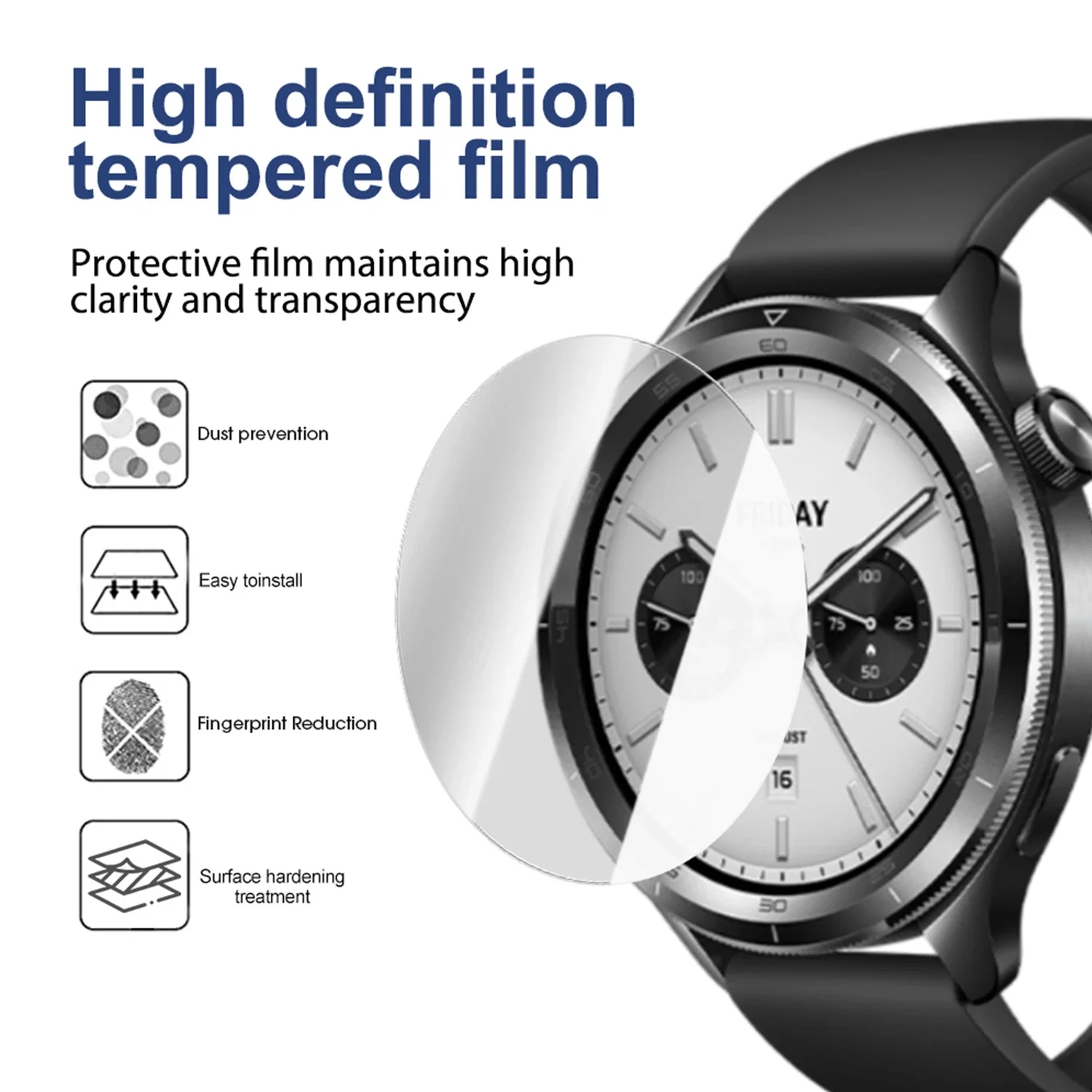 2PCS Tempered Glass For Xiaomi - Xiaomi Smartwatch S4 Accessories recension och pris