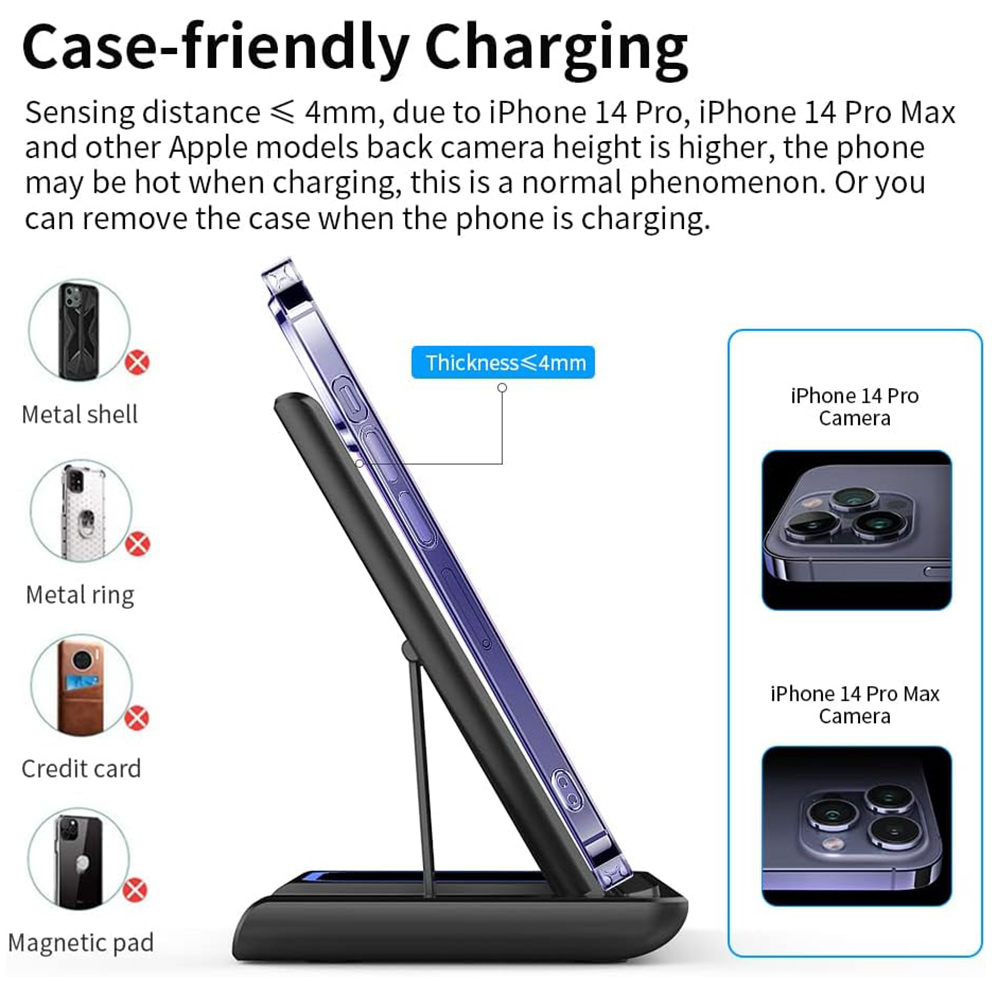 15W 3 in 1 Wireless Charger St - Wireless Charger Watch recension och pris