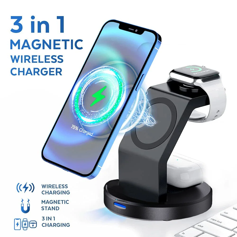 3 In 1 Magnetic Wireless Charg - Wireless Charger Watch recension och pris