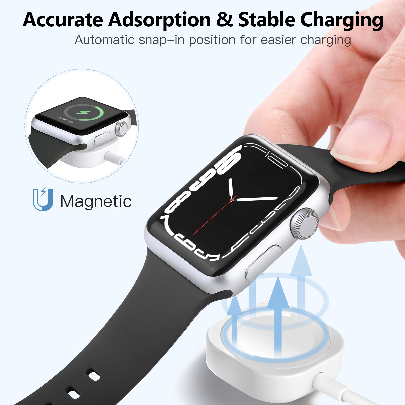 2 in 1 Magnetic Wireless USB A - Wireless Charger Watch recension och pris