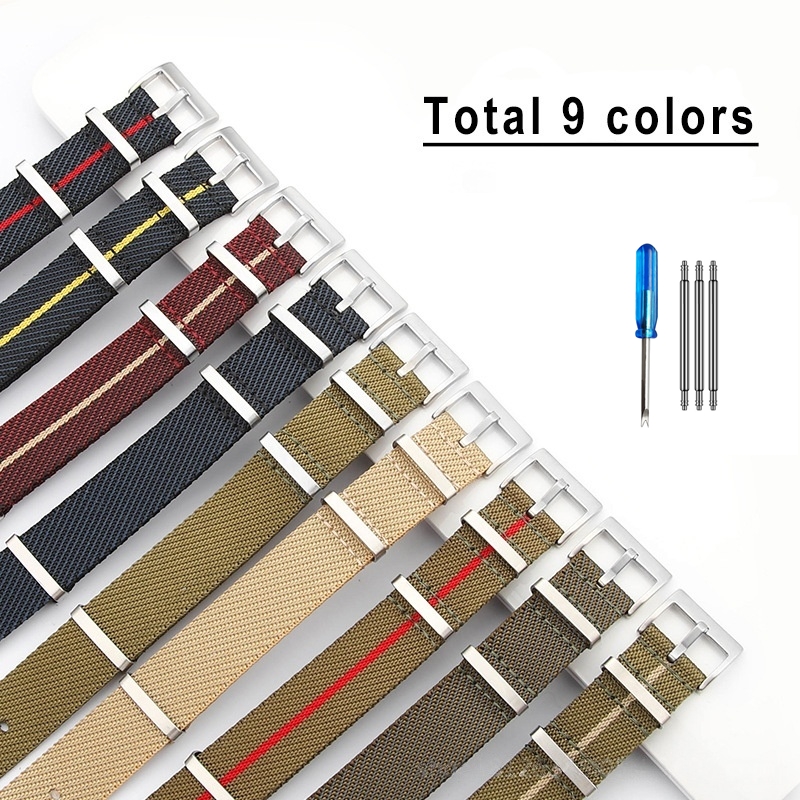 20mm 22mm Geometric Design Nyl - Nylon Nato Strap recension och pris