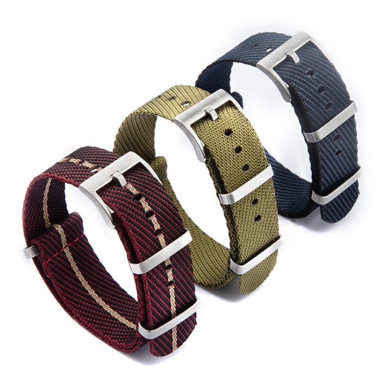 20mm 22mm Geometric Design Nyl - Nylon Nato Strap recension och pris