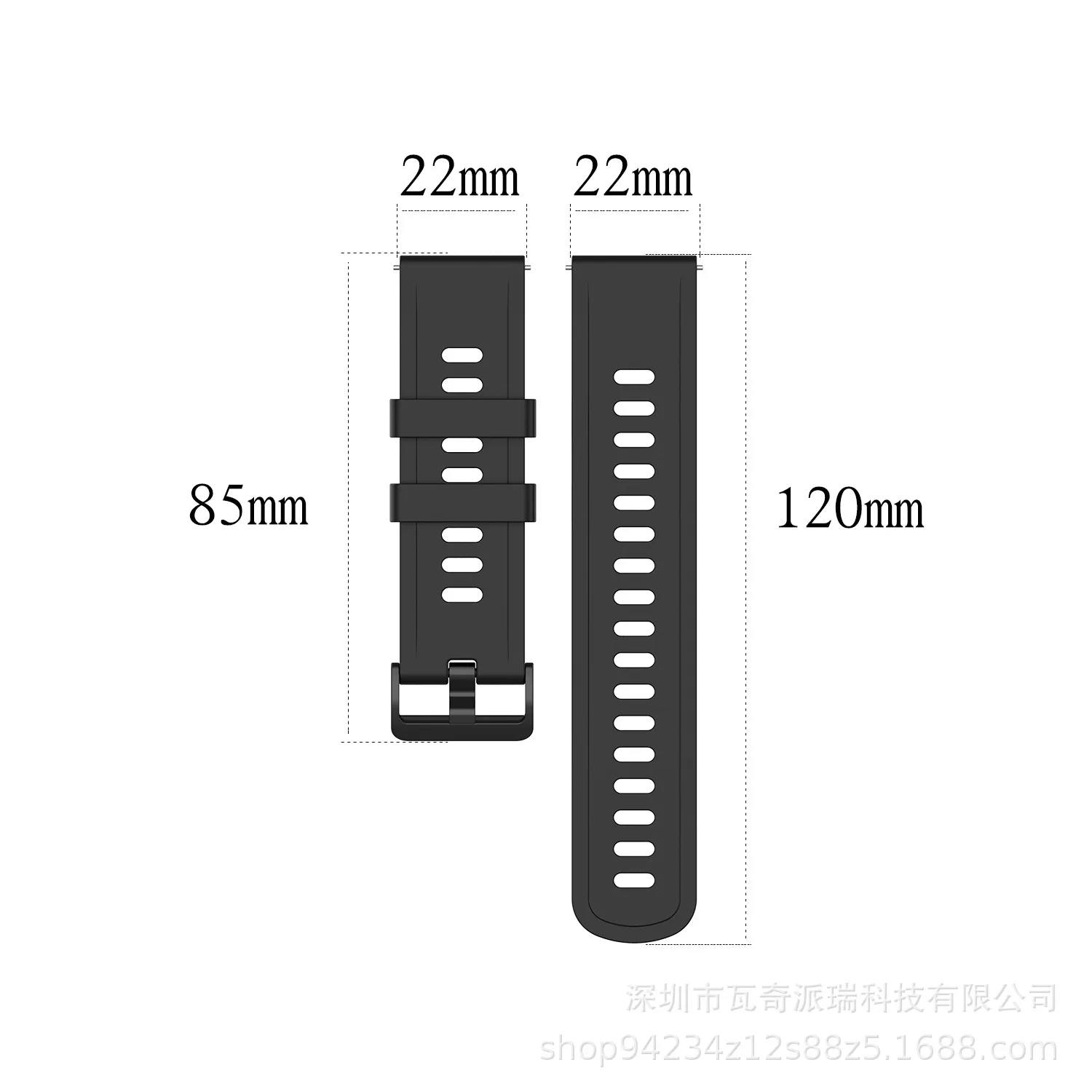 22mm Silicone Strap for Xiaomi - Xiaomi Smartwatch S4 Accessories recension och pris