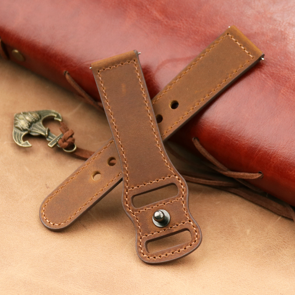 22mm Band Genuine Leather Watc - Smartwatch Accessories Shop recension och pris