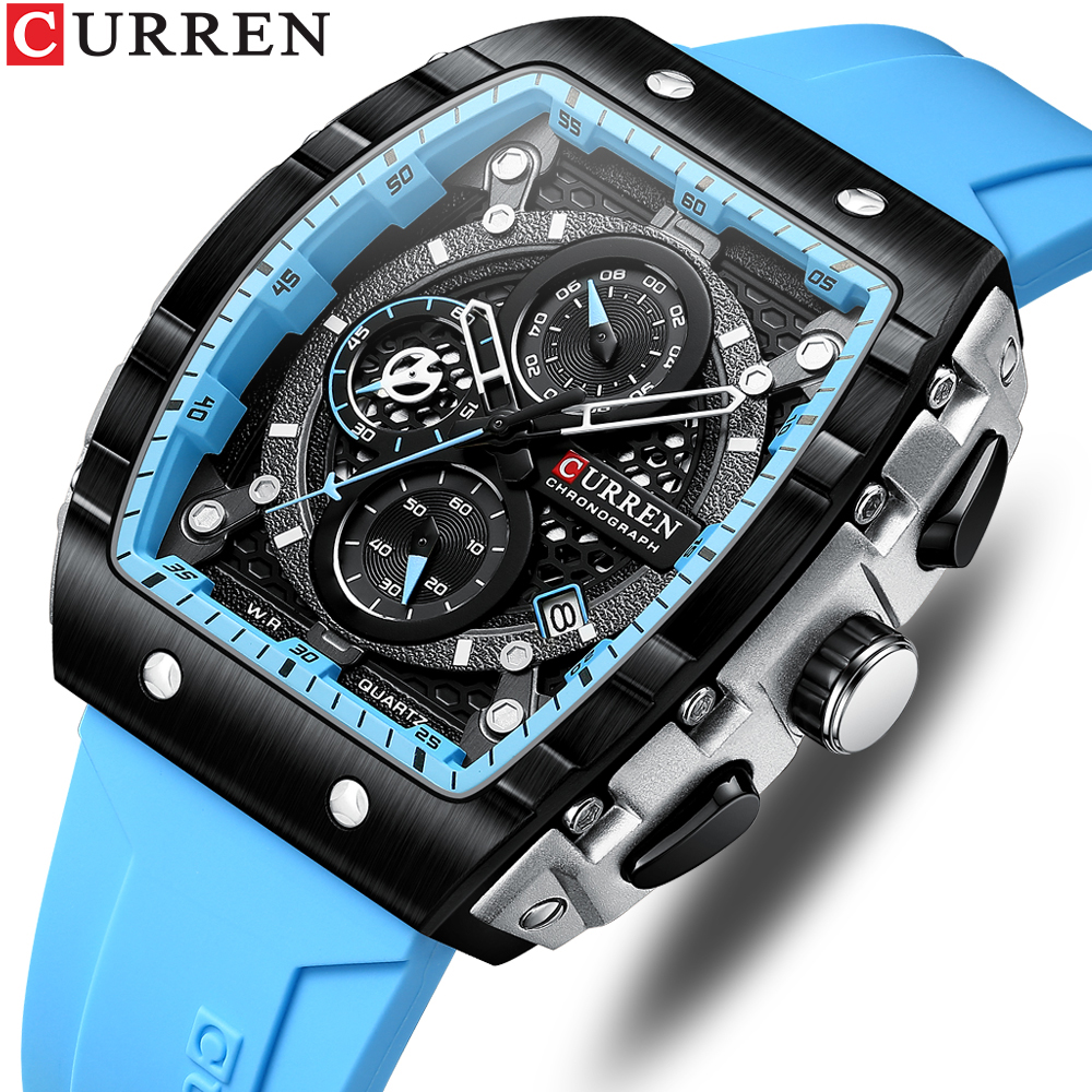 CURREN New RectangularSilicone - Smartwatch Guess recension och pris