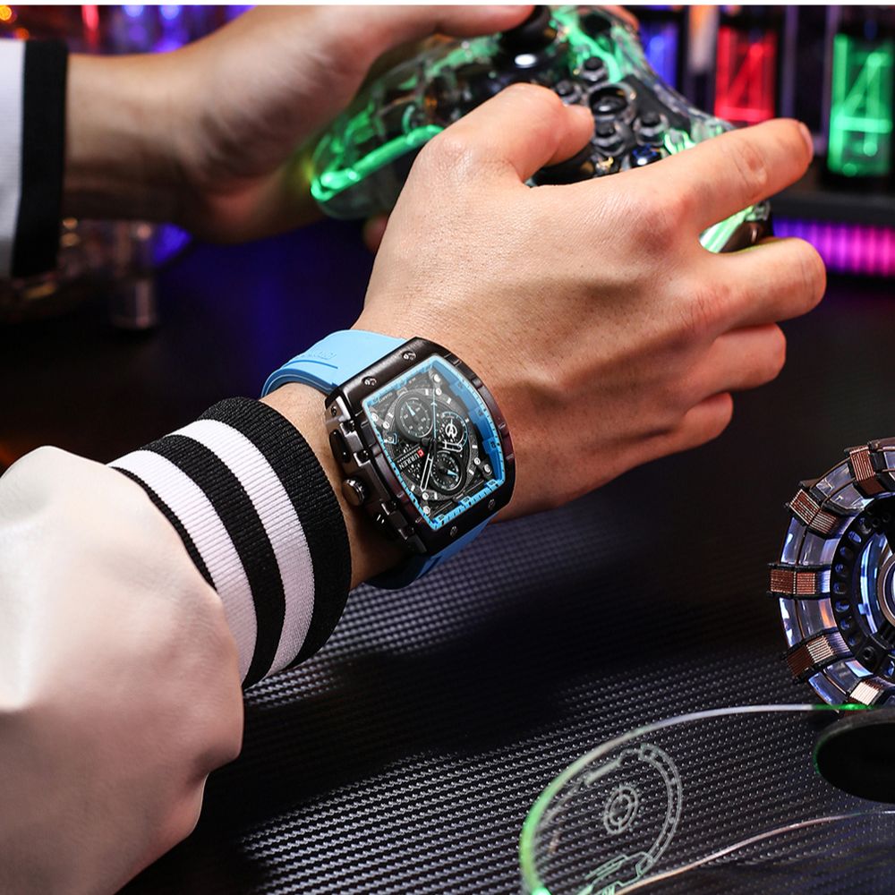 CURREN New RectangularSilicone - Smartwatch Guess recension och pris