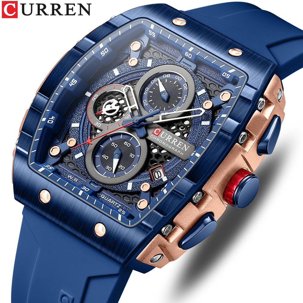 CURREN Sports Unique Rectangul - Smartwatch Guess recension och pris