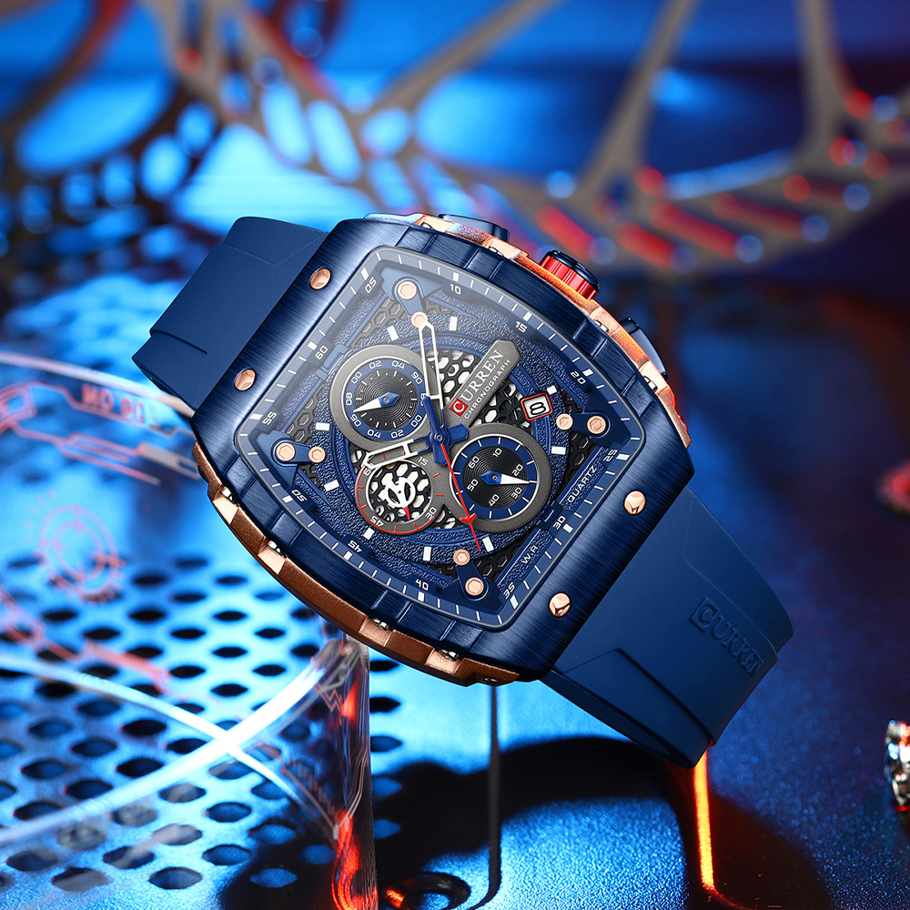 CURREN Sports Unique Rectangul - Smartwatch Guess recension och pris