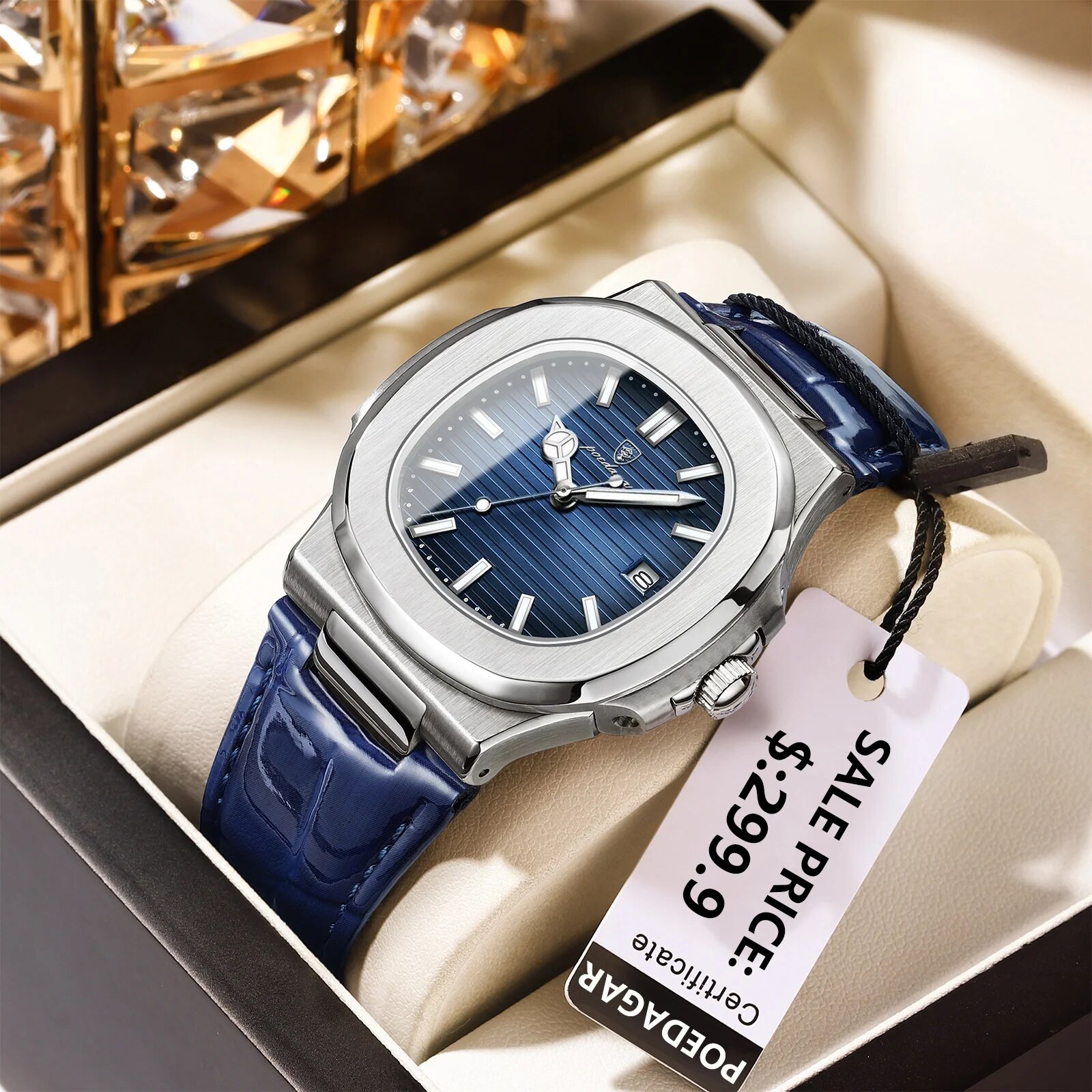 POEDAGAR Top Luxury Square Man - Smartwatch Guess recension och pris