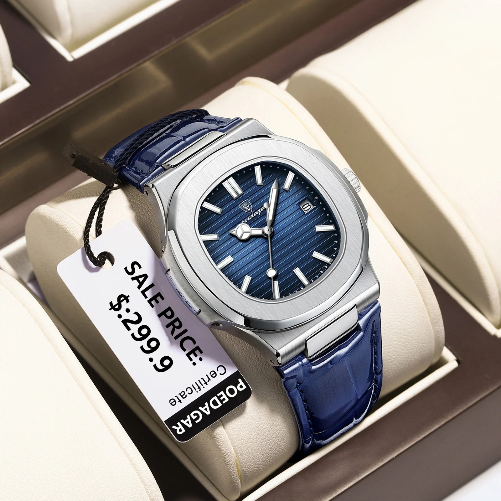 POEDAGAR Top Luxury Square Man - Smartwatch Guess recension och pris