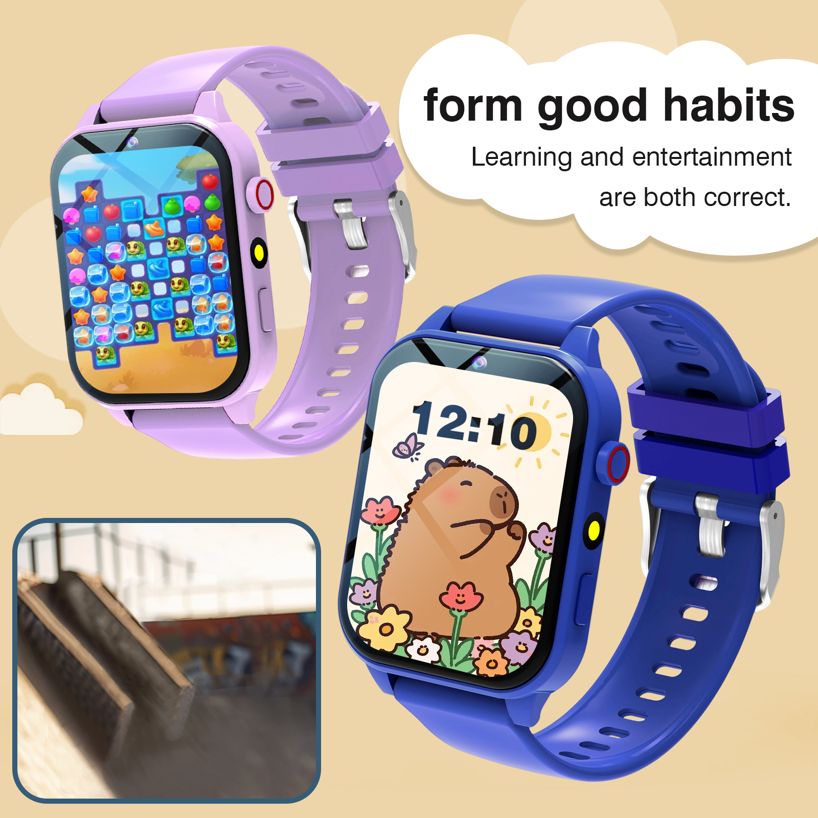 Kids′s Smart Watch 18 Games Ca - Smartwatch Touch recension och pris