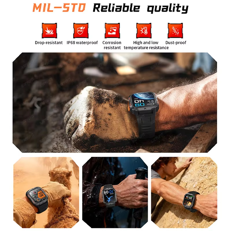 2026 Rugged Military Smart Wat - Smartwatch M Active recension och pris