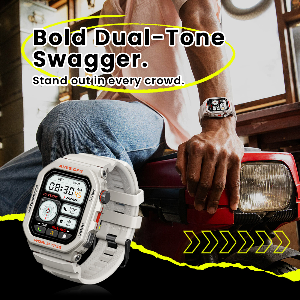 New Zeblaze Ares GPS Smart Wat - Smartwatch Face recension och pris