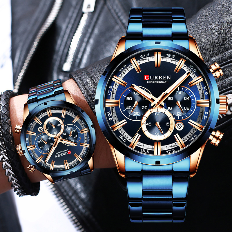 Curren Men's Watch Blue Dial S - Smartwatch Guess recension och pris