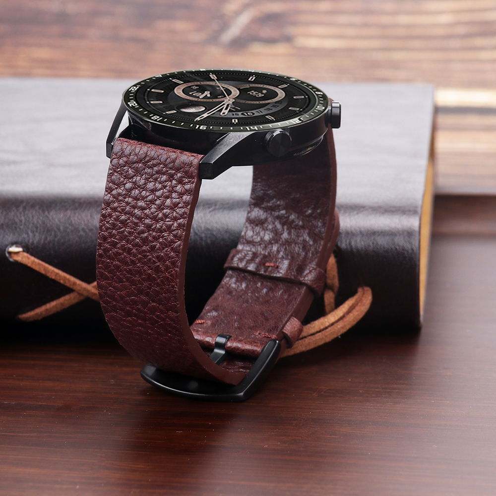 22mm Genuine Calfskin Leather  - Smartwatch Accessories Shop recension och pris