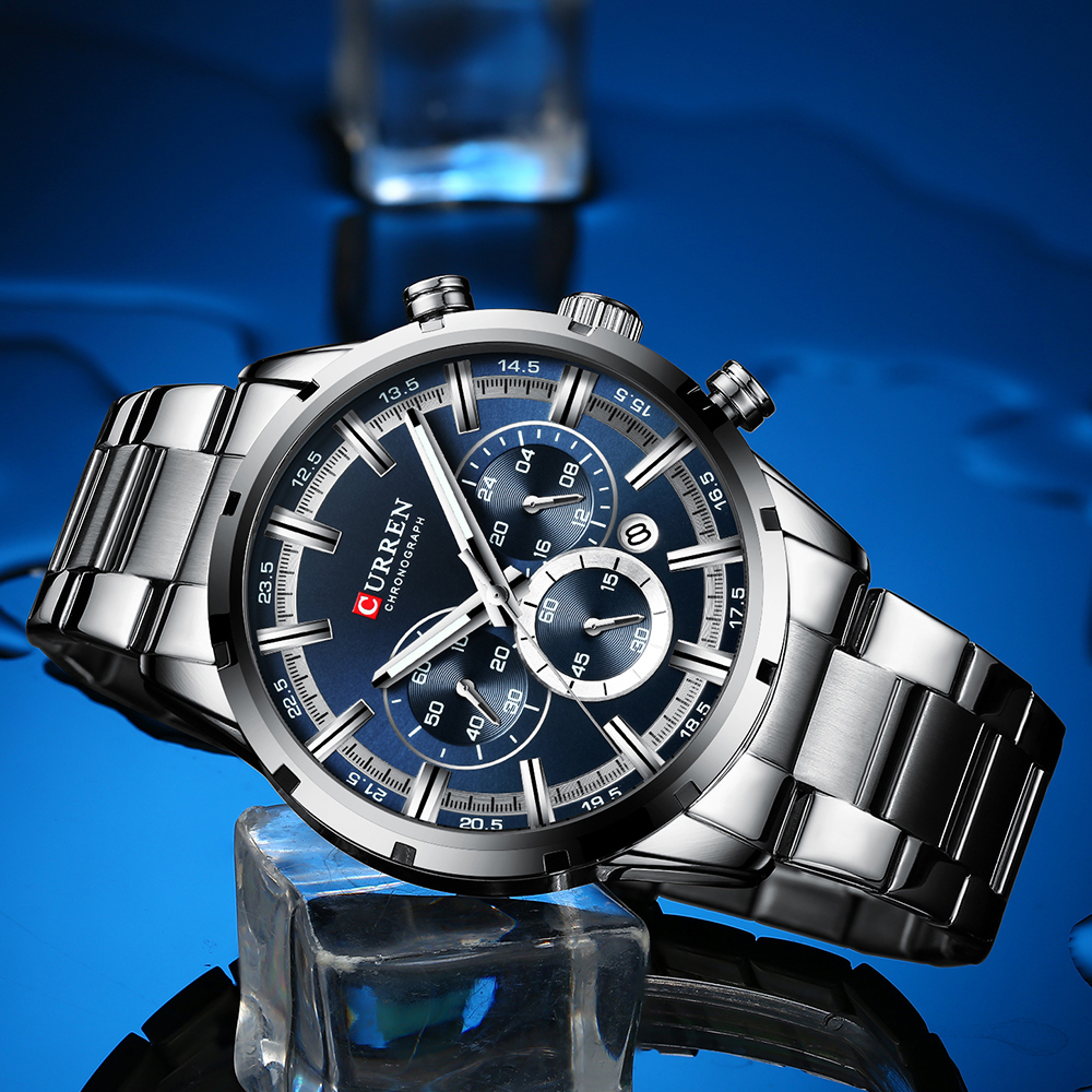 CURREN Top Brand Military Quar - Smartwatch Guess recension och pris