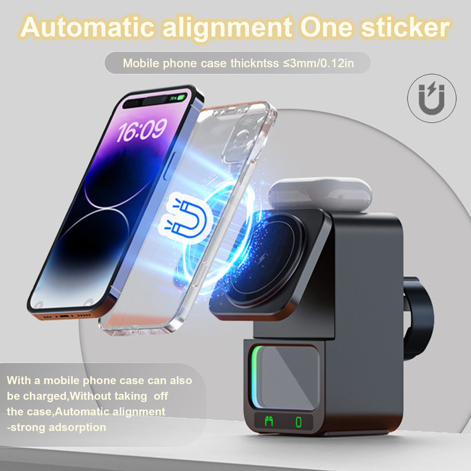 5 in 1 Bluetooth-Compatible Sp - Wireless Charger Watch recension och pris
