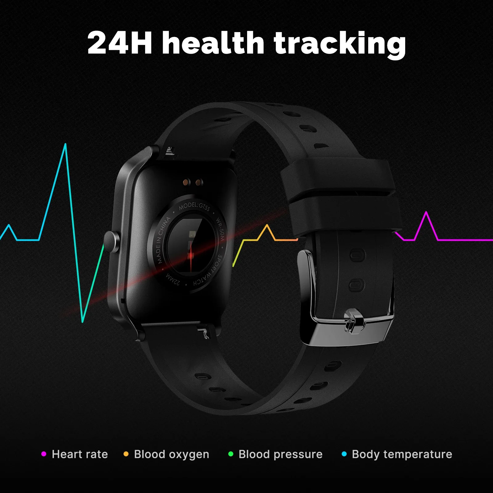 MOES Smart Watch Alexa Built-i - Smartwatch Touch recension och pris