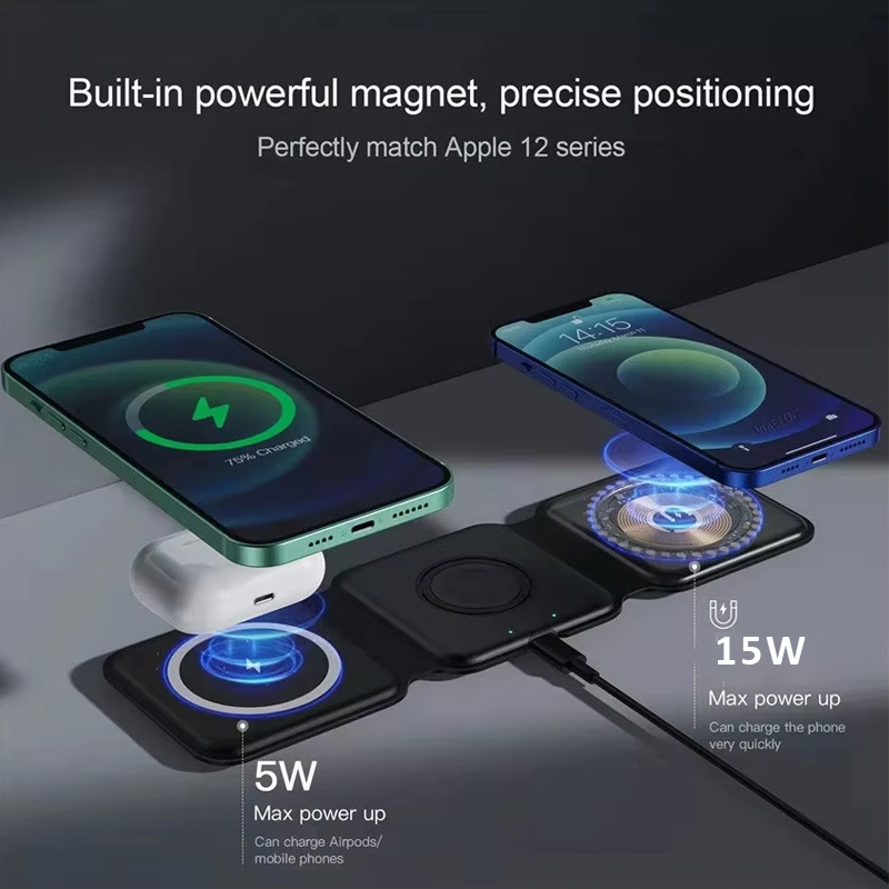 3 in 1 Magnetic Portable Wirel - Wireless Charger Watch recension och pris