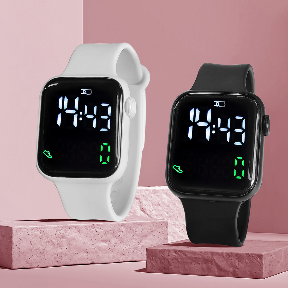 New 2PCS Student Minimalist Sm - Smartwatch Icon recension och pris