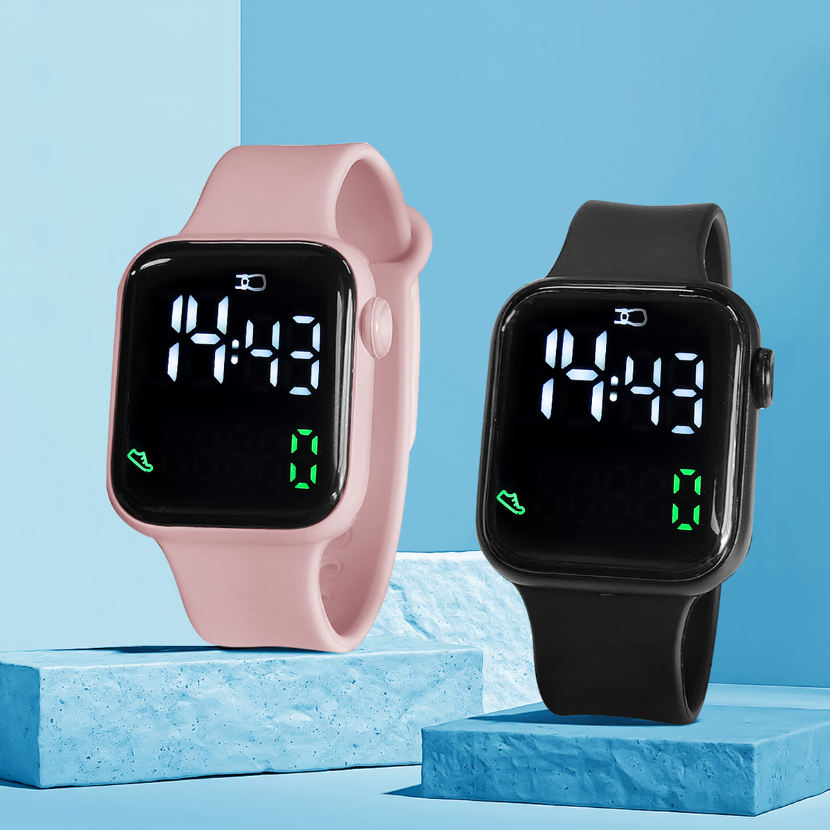 New 2PCS Student Minimalist Sm - Smartwatch Icon recension och pris