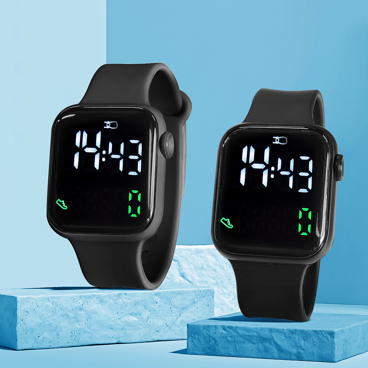 New 2PCS Student Minimalist Sm - Smartwatch Icon recension och pris
