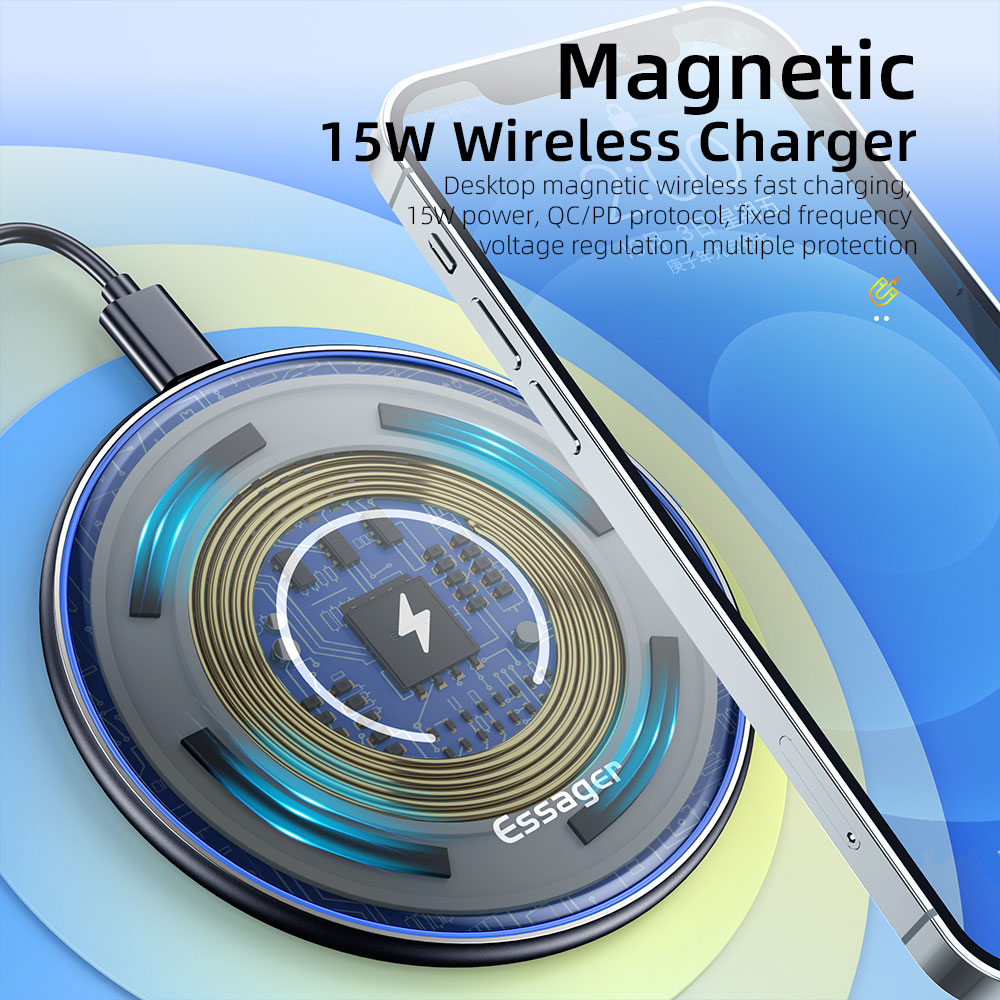 Essager 15W Fast Wireless Char - Wireless Charger Watch recension och pris