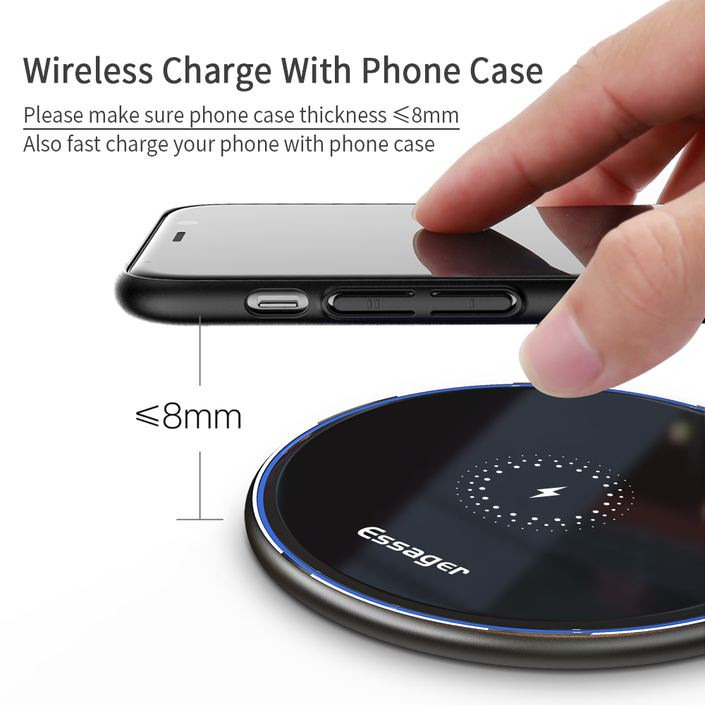 Essager 15W Fast Wireless Char - Wireless Charger Watch recension och pris