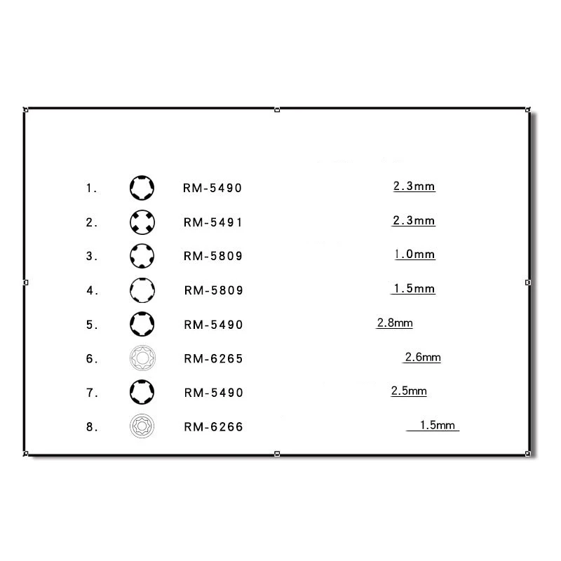 Screwdriver For RICH- RM6266 5 - Tool Kit Strap Change recension och pris