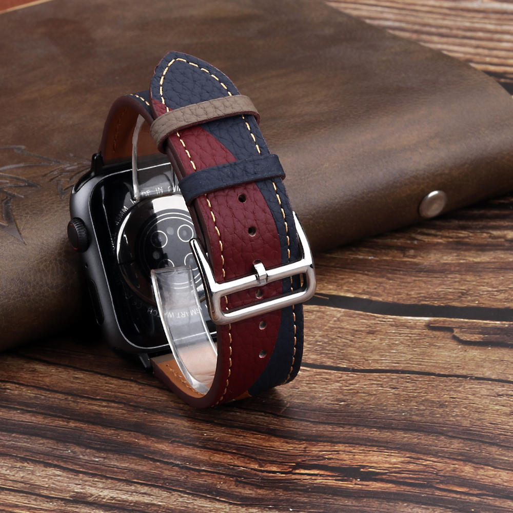 Genuine Leather Strap for Appl - Smartwatch Accessories Shop recension och pris