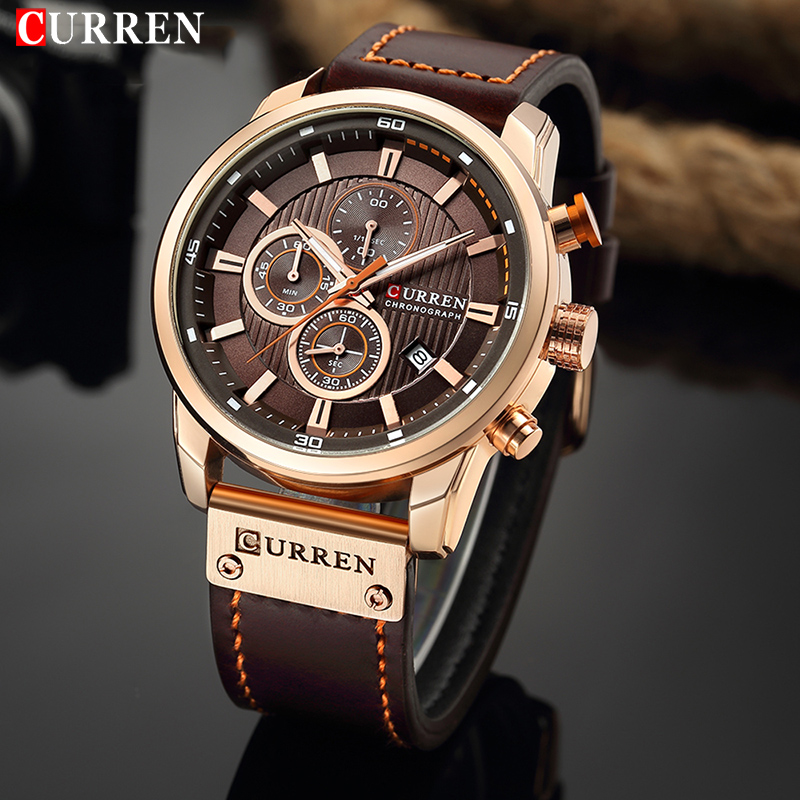 CURREN Brand Watch Men Leather - Smartwatch Guess recension och pris