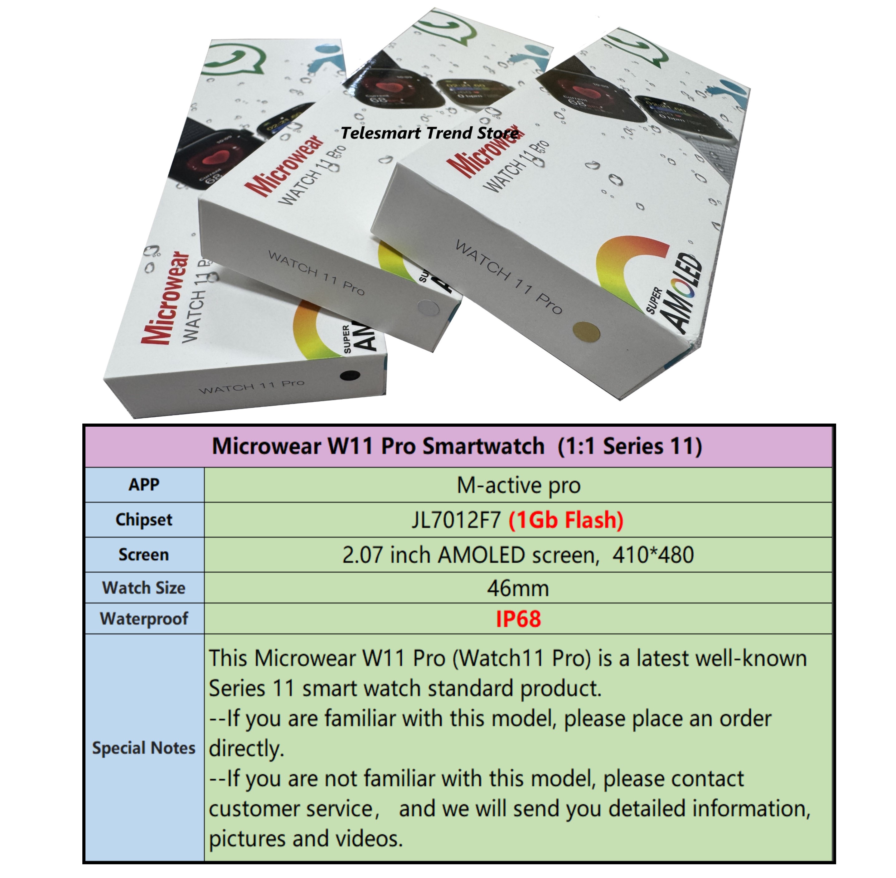 Latest W11 Pro Smart Watch S11 - Smartwatch M Active recension och pris