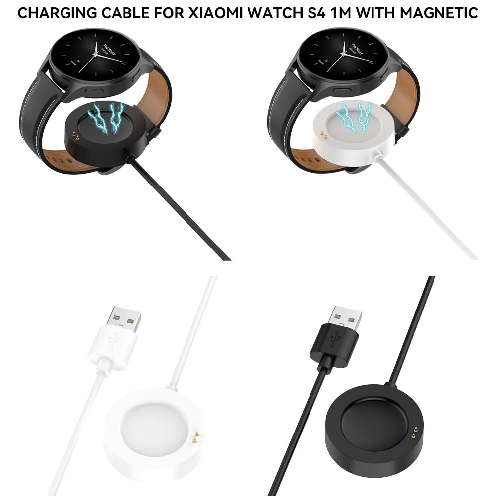 White Charger Cable For Xiaomi - Xiaomi Smartwatch S4 Accessories recension och pris